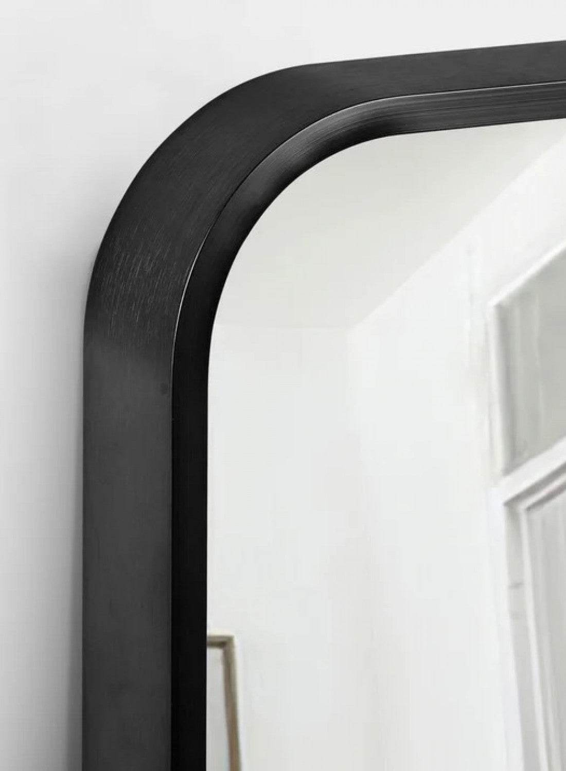 Gizli Black Aluminium Dc Mirror - Mirrorwalla